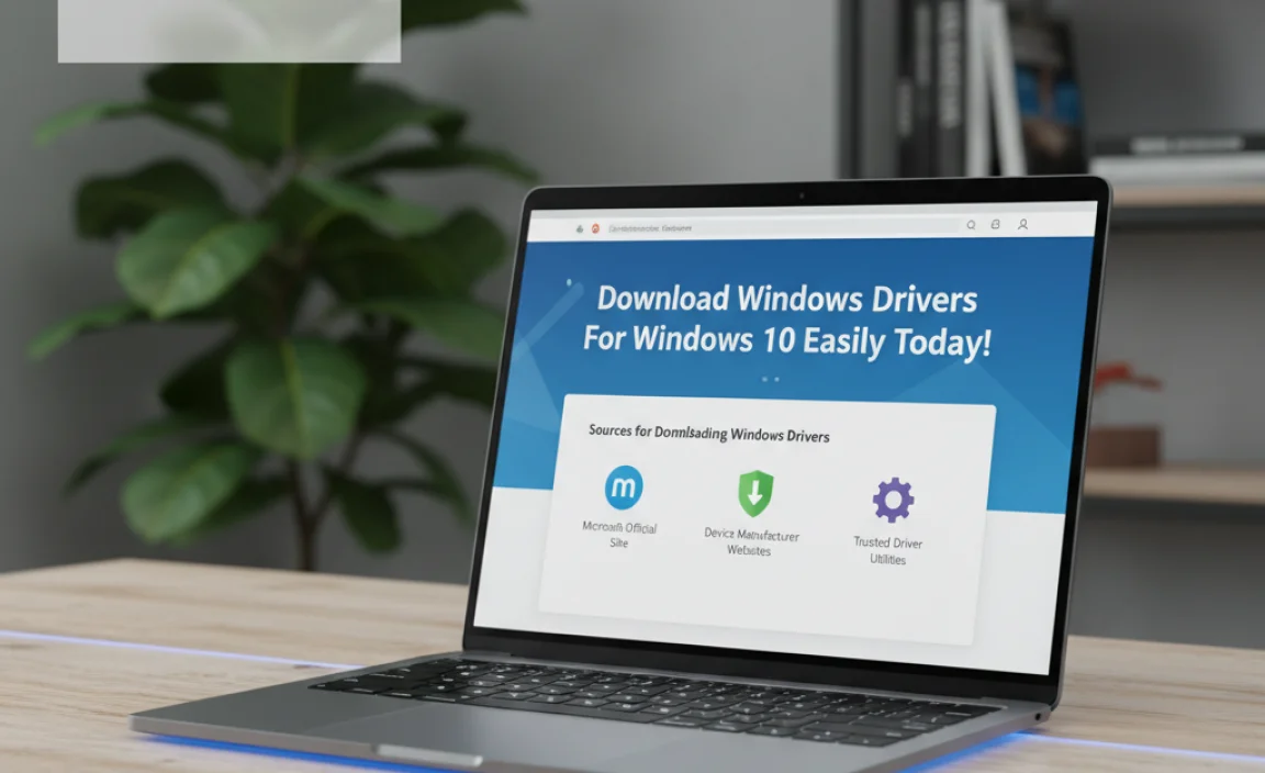 Sources for Downloading Windows Drivers