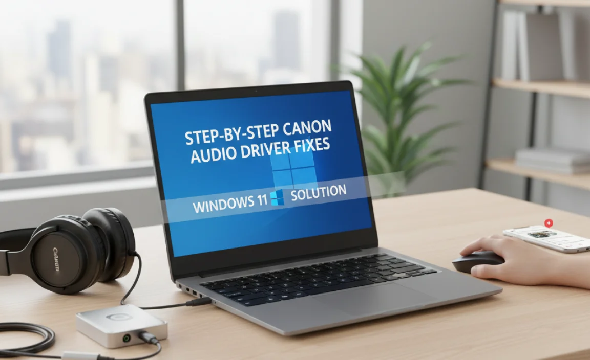 Step-by-Step Canon Audio Driver Fixes for Windows 11