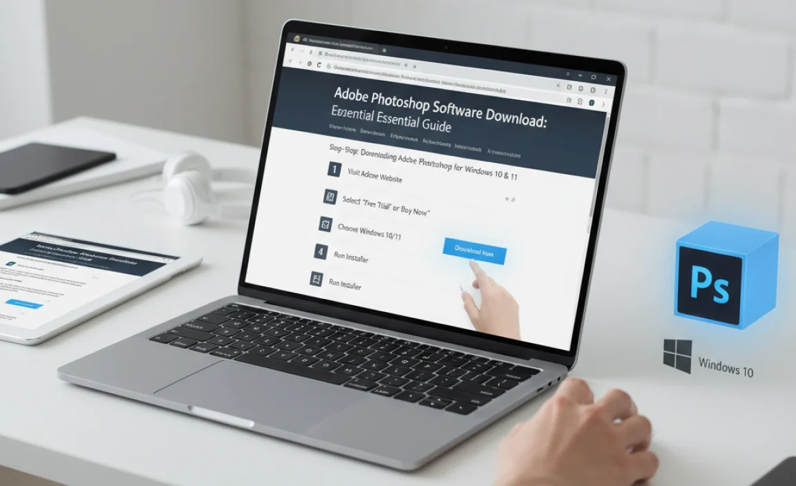 Step-by-Step: Downloading Adobe Photoshop for Windows 10 &amp; 11
