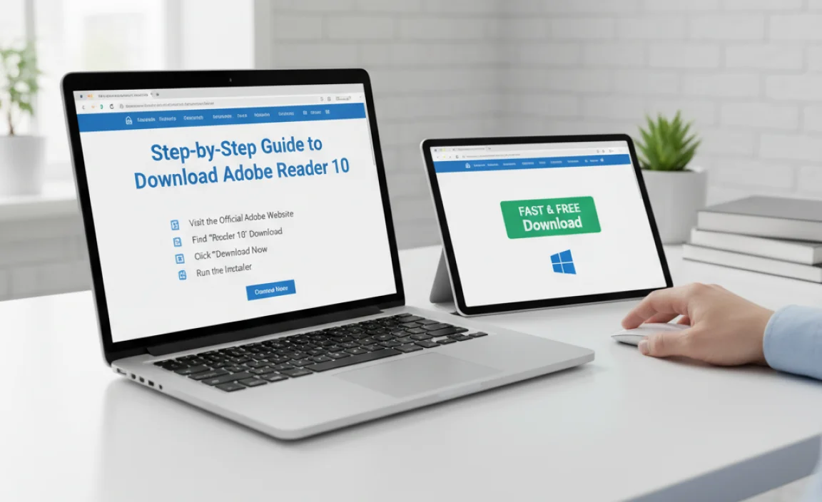 Step-by-Step Guide to Download Adobe Reader 10