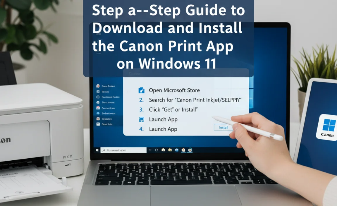 Step-by-Step Guide to Download and Install the Canon Print App on Windows 11