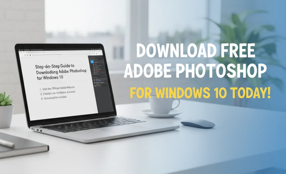 Step-by-Step Guide to Downloading Adobe Photoshop for Windows 10