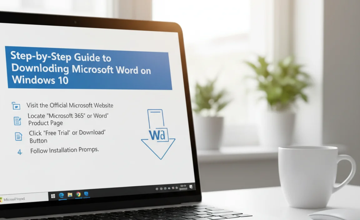 Step-by-Step Guide to Downloading Microsoft Word on Windows 10