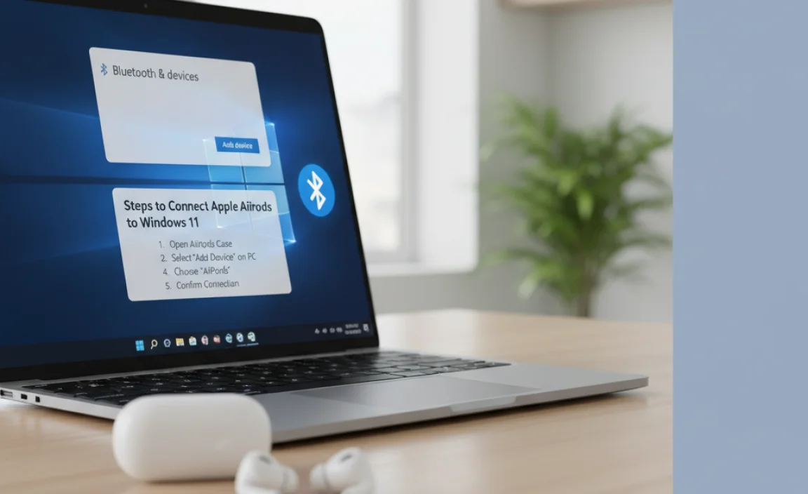 Steps to Connect Apple AirPods to Windows 11