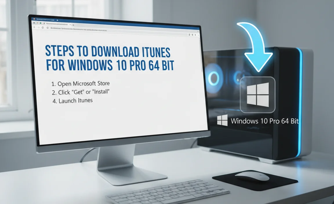 Steps to Download iTunes for Windows 10 Pro 64 Bit