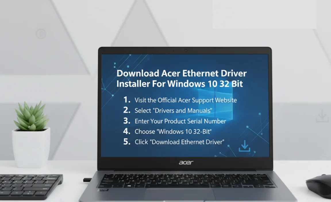 Steps to Download the Acer Ethernet Driver