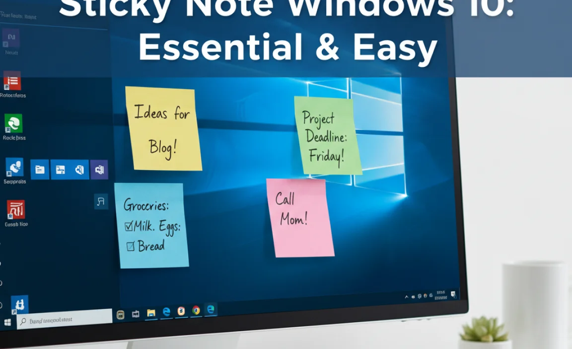 Sticky Note Windows 10: Essential & Easy
