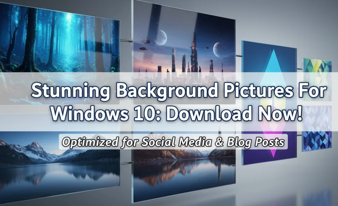 Stunning Background Pictures For Windows 10: Download Now!