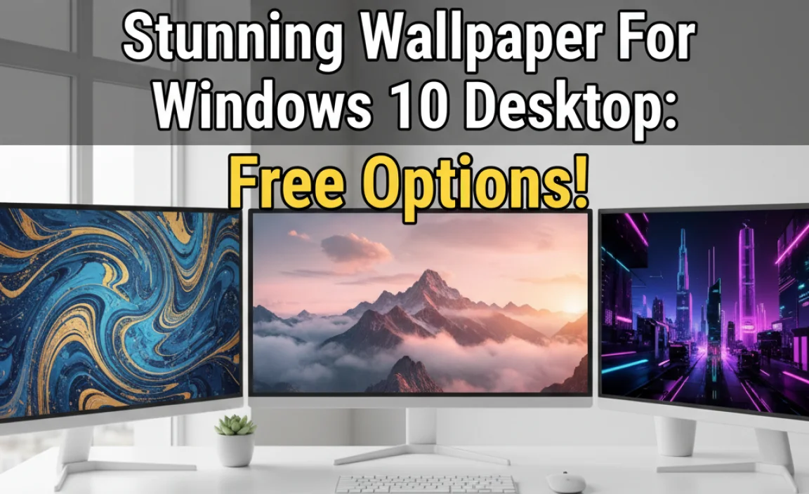 Stunning Wallpaper For Windows 10 Desktop: Free Options!