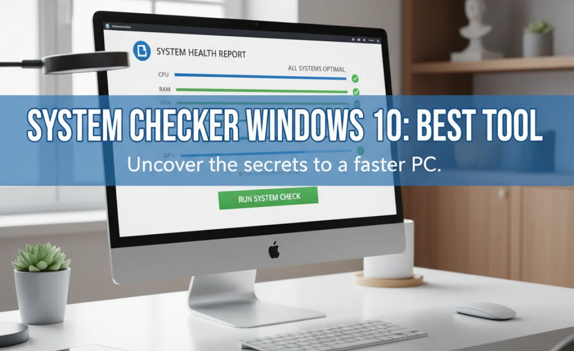 System Checker Windows 10: Best Tool