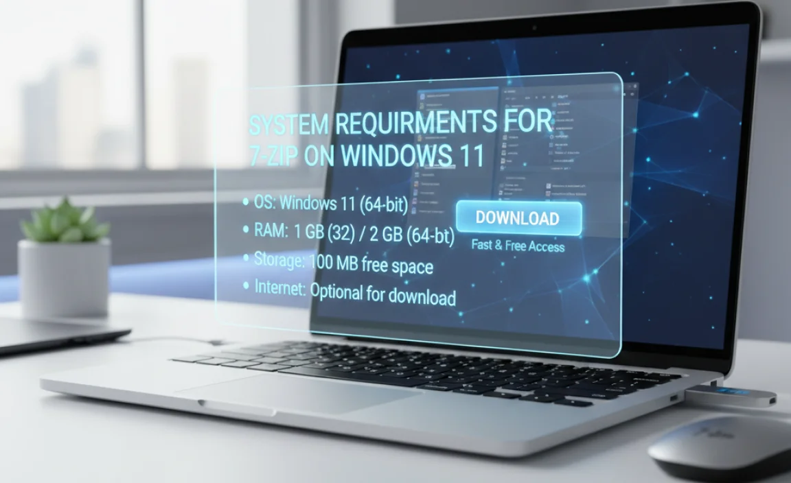 System Requirements for 7-Zip on Windows 11