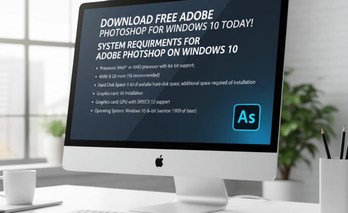 System Requirements for Adobe Photoshop on Windows 10