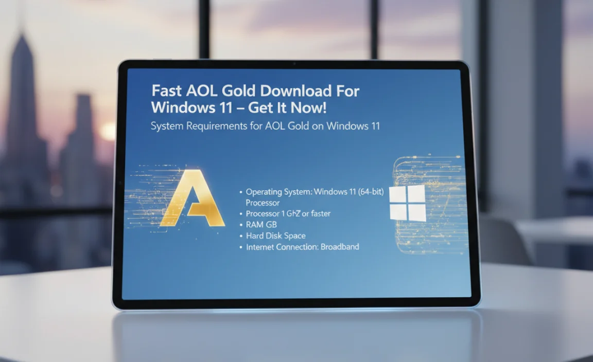 System Requirements for AOL Gold on Windows 11