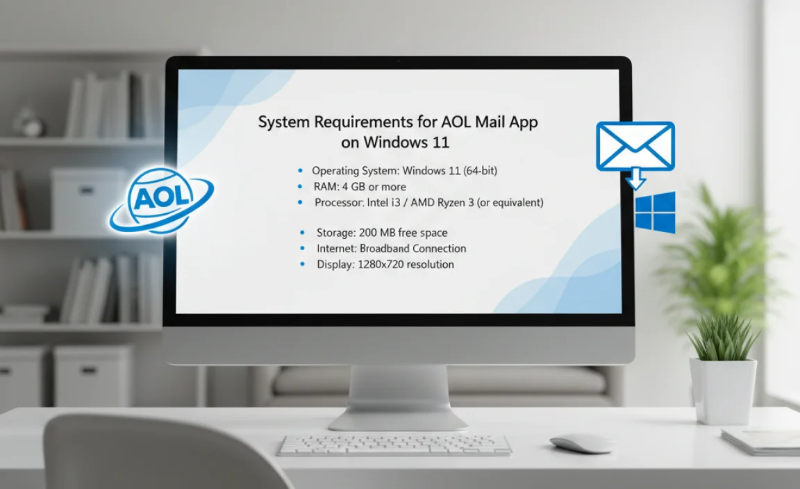 System Requirements for AOL Mail App on Windows 11