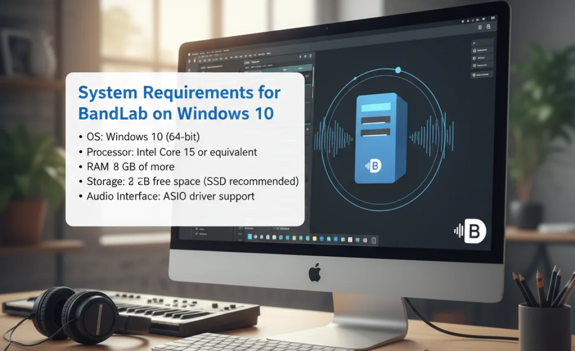 System Requirements for BandLab on Windows 10