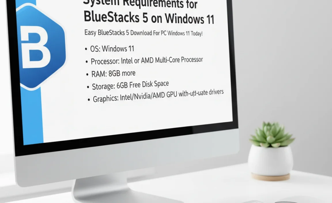 System Requirements for Bluestacks 5 on Windows 11