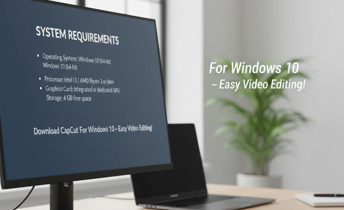 System Requirements for CapCut on Windows 10