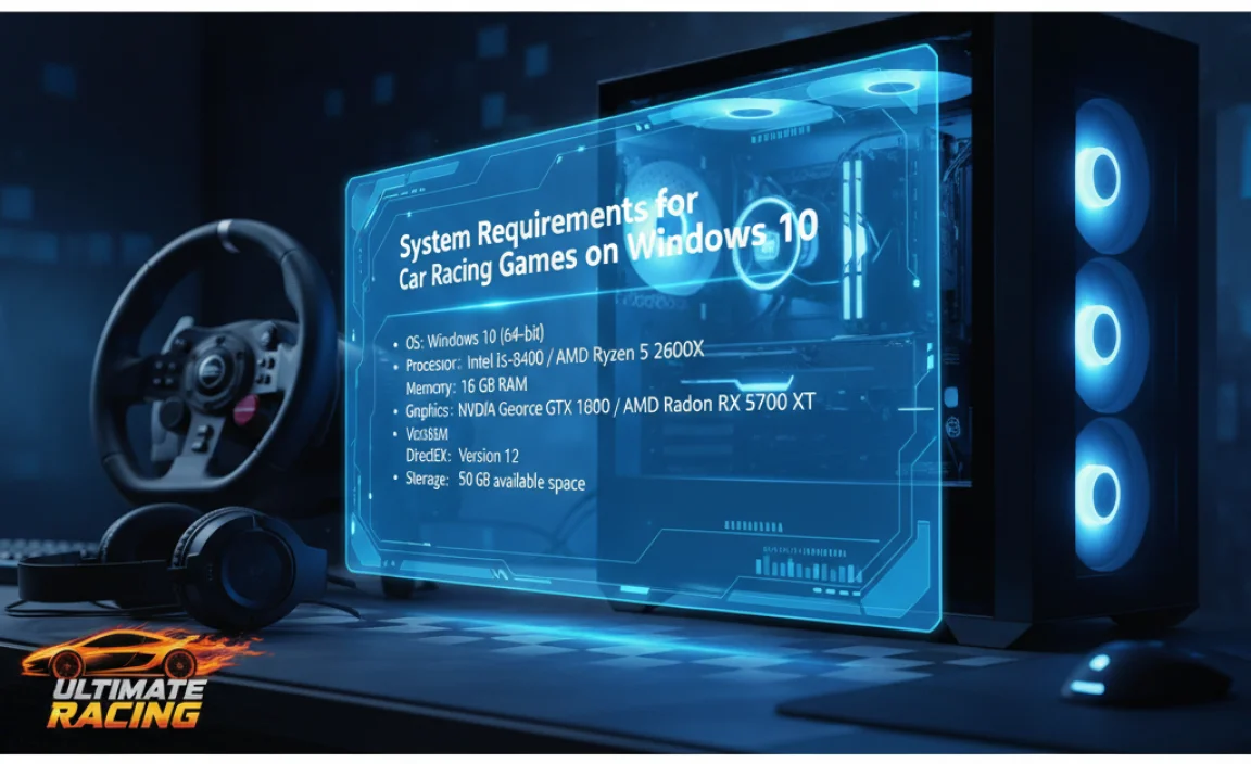 System Requirements for Car Racing Games on Windows 10