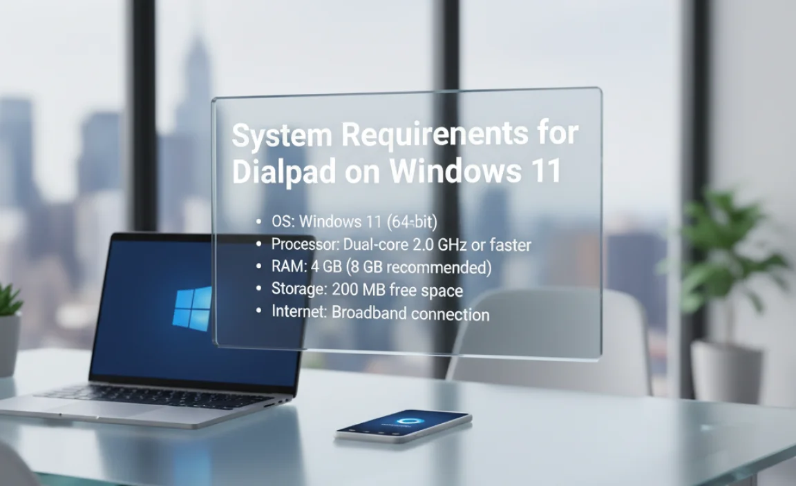 System Requirements for Dialpad on Windows 11