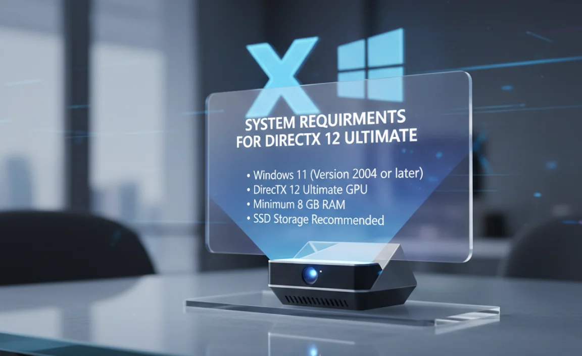System Requirements for DirectX 12 Ultimate