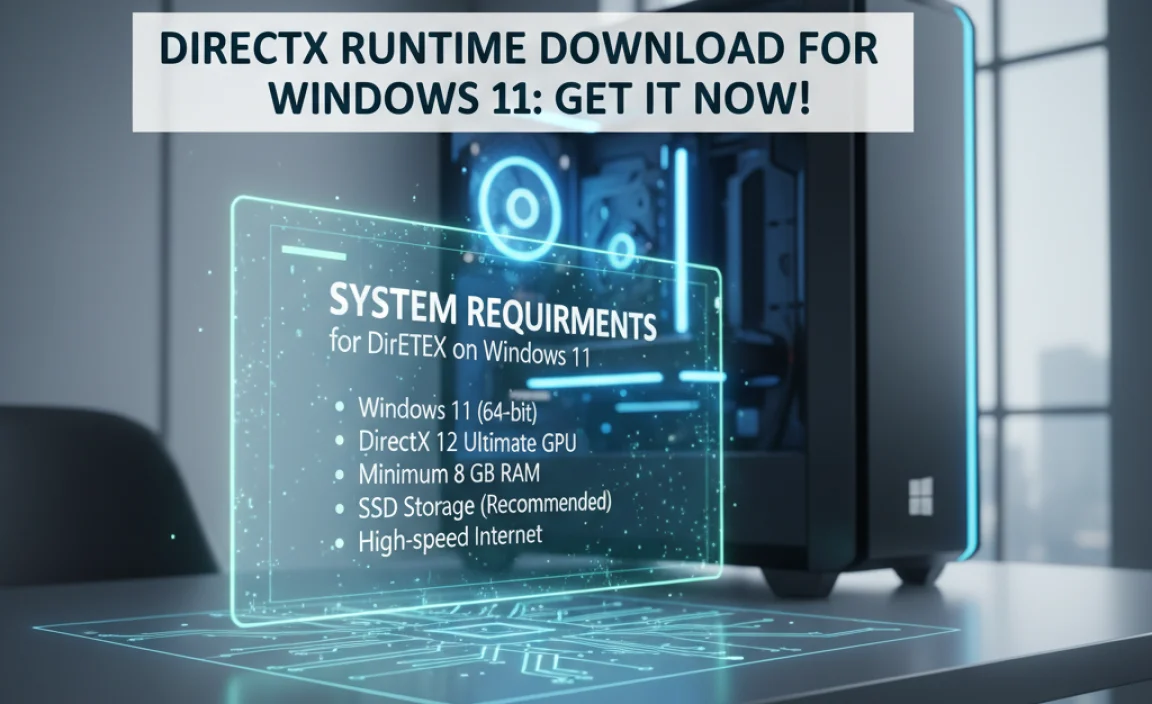 System Requirements for DirectX on Windows 11