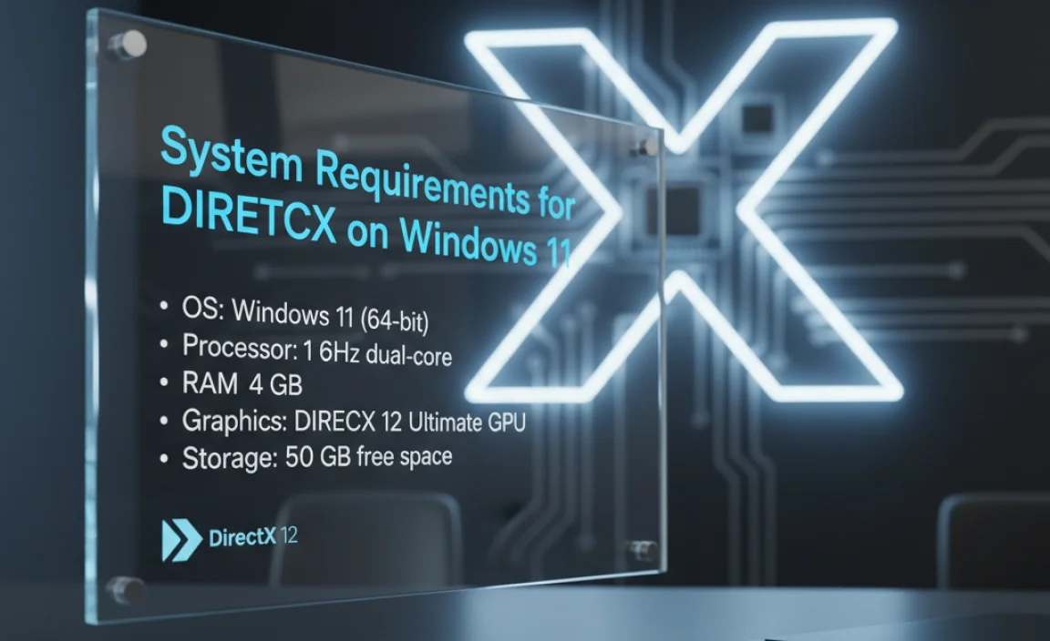 System Requirements for DirectX on Windows 11