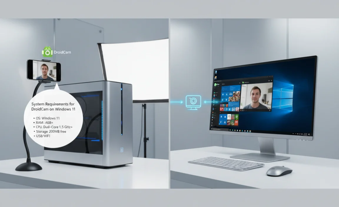 System Requirements for DroidCam on Windows 11