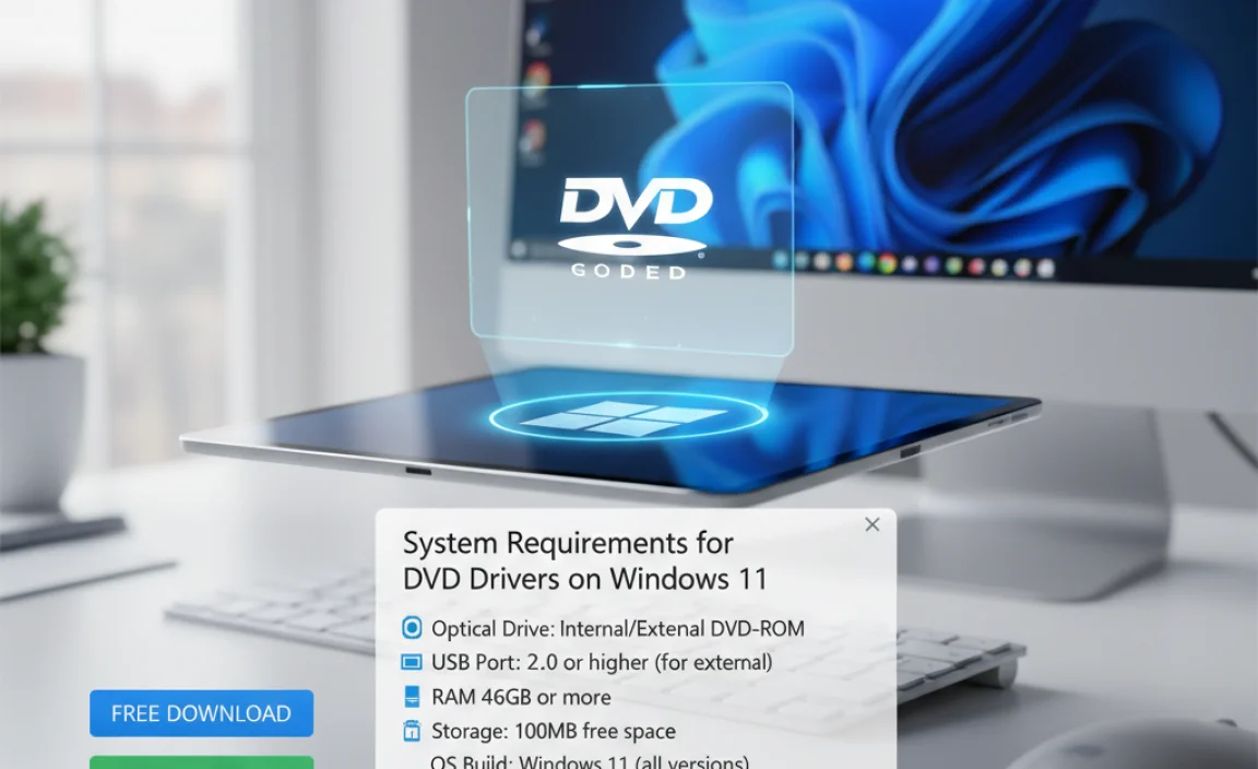 System Requirements for DVD Drivers on Windows 11