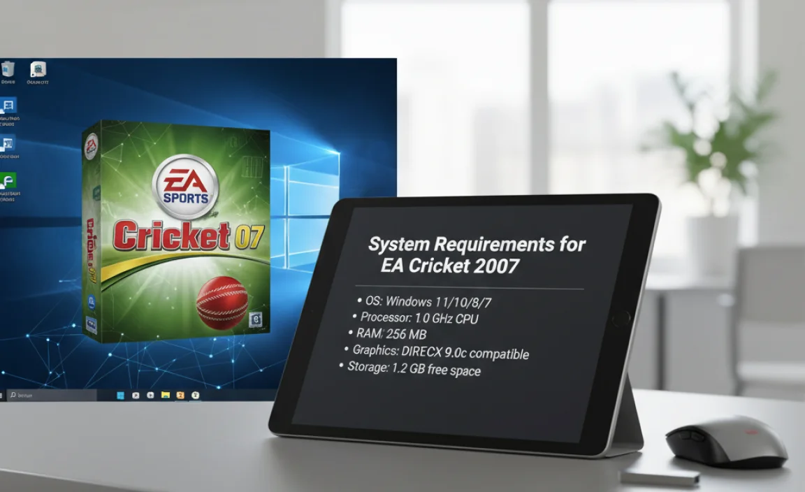 System Requirements for EA Cricket 2007