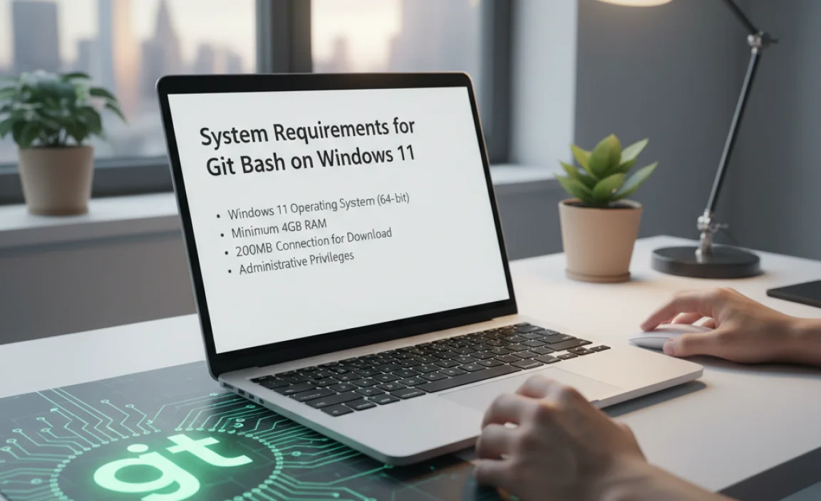 System Requirements for Git Bash on Windows 11