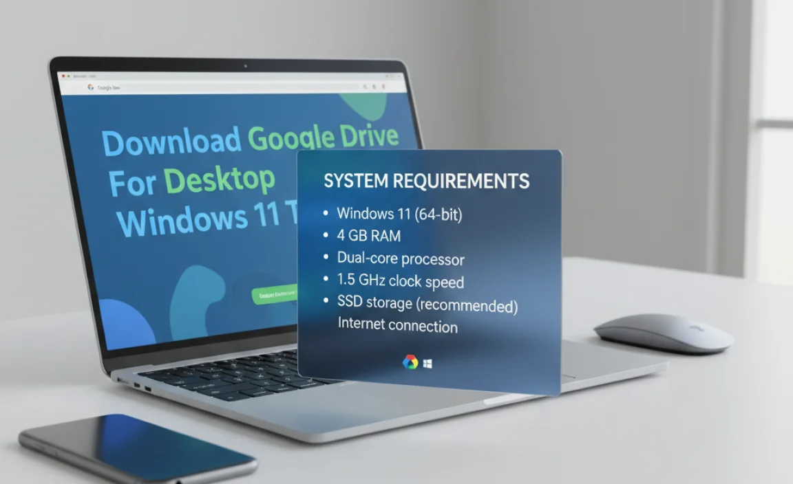 System Requirements for Google Drive on Windows 11