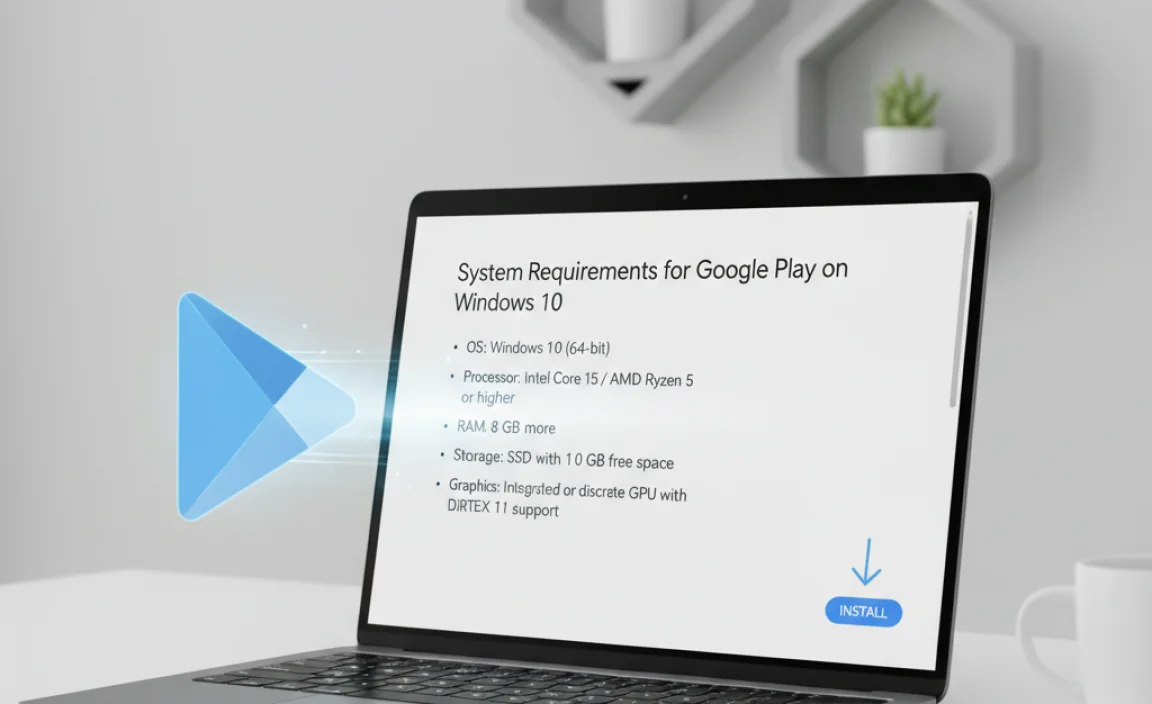 System Requirements for Google Play on Windows 10