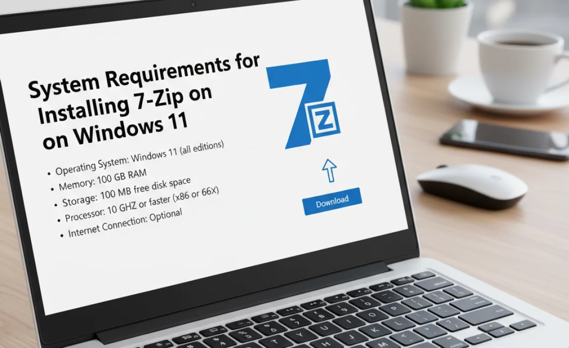 System Requirements for Installing 7-Zip on Windows 11
