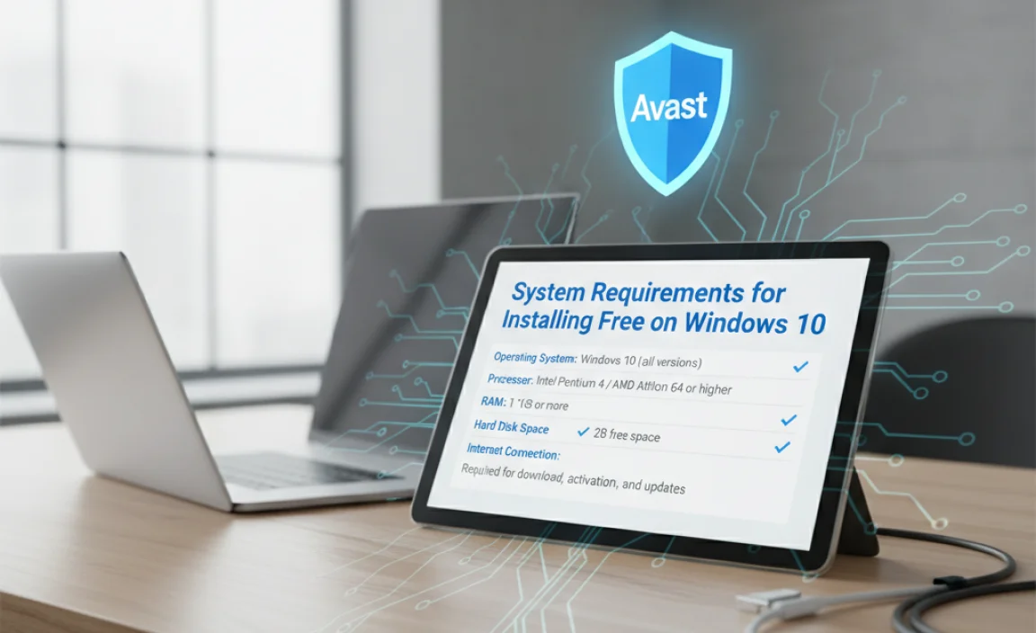 System Requirements for Installing Avast Free on Windows 10