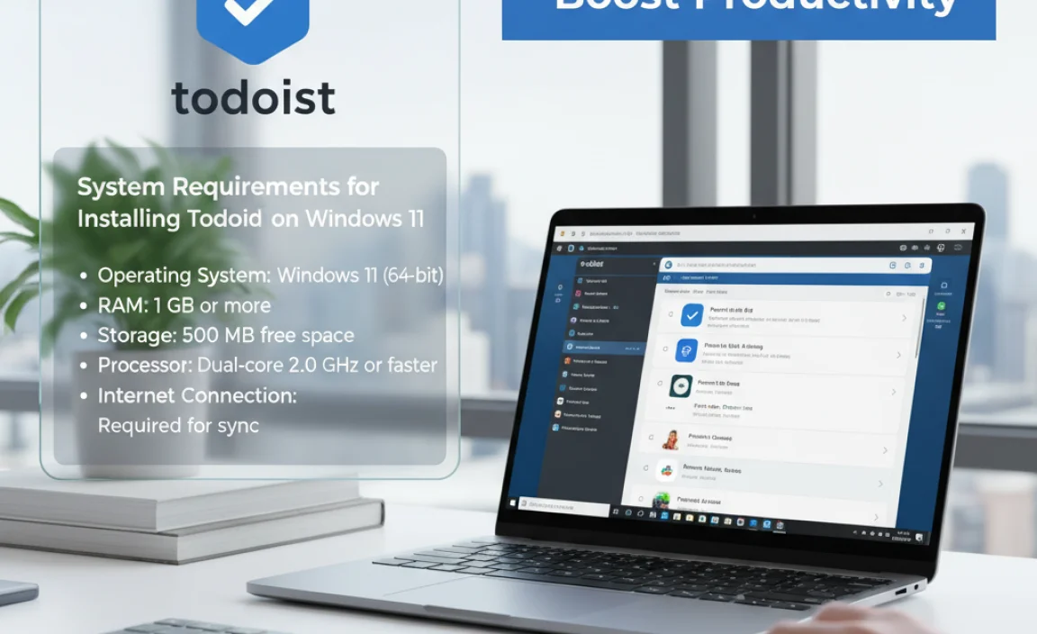 System Requirements for Installing Todoist on Windows 11