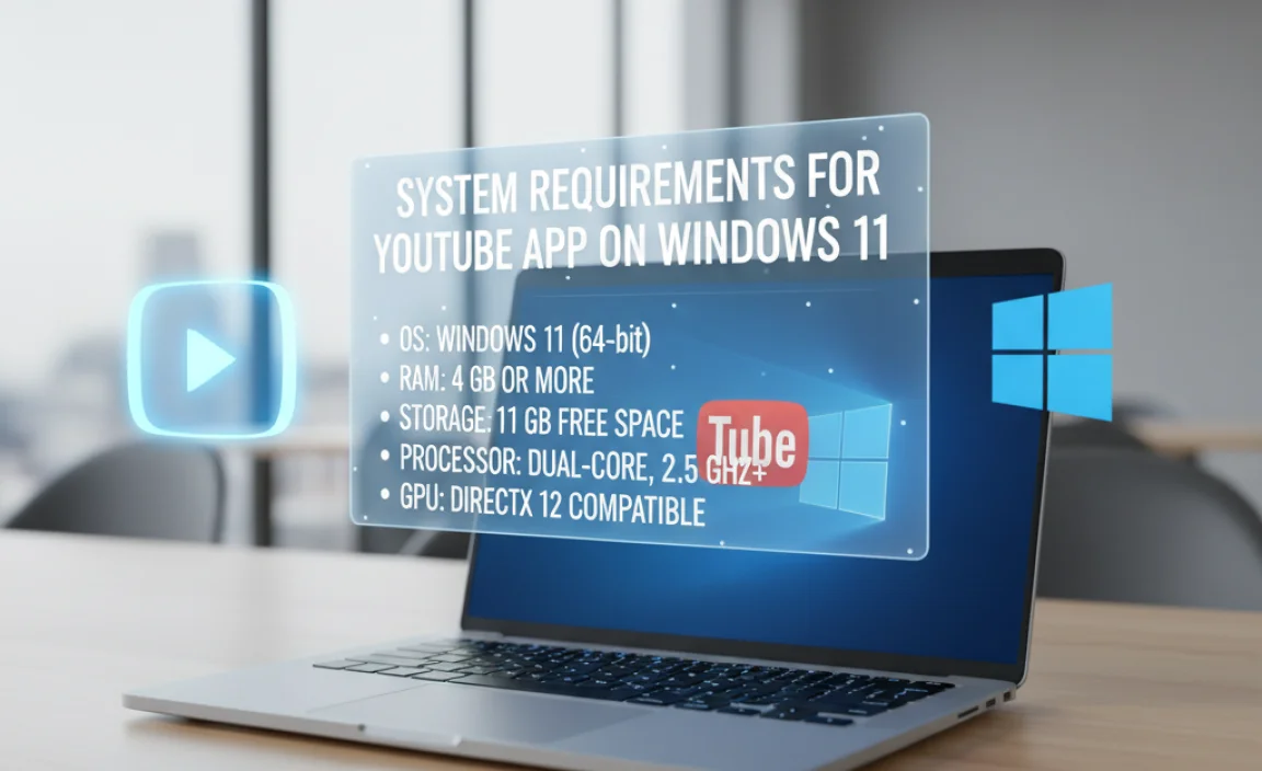 System Requirements for Installing YouTube App on Windows 11