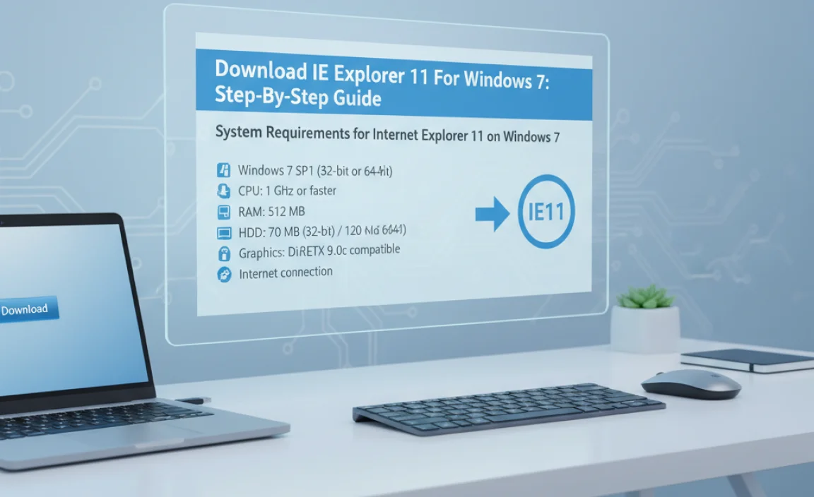 System Requirements for Internet Explorer 11 on Windows 7