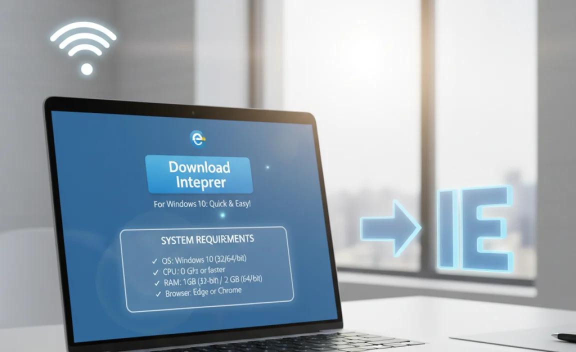 System Requirements for Internet Explorer on Windows 10