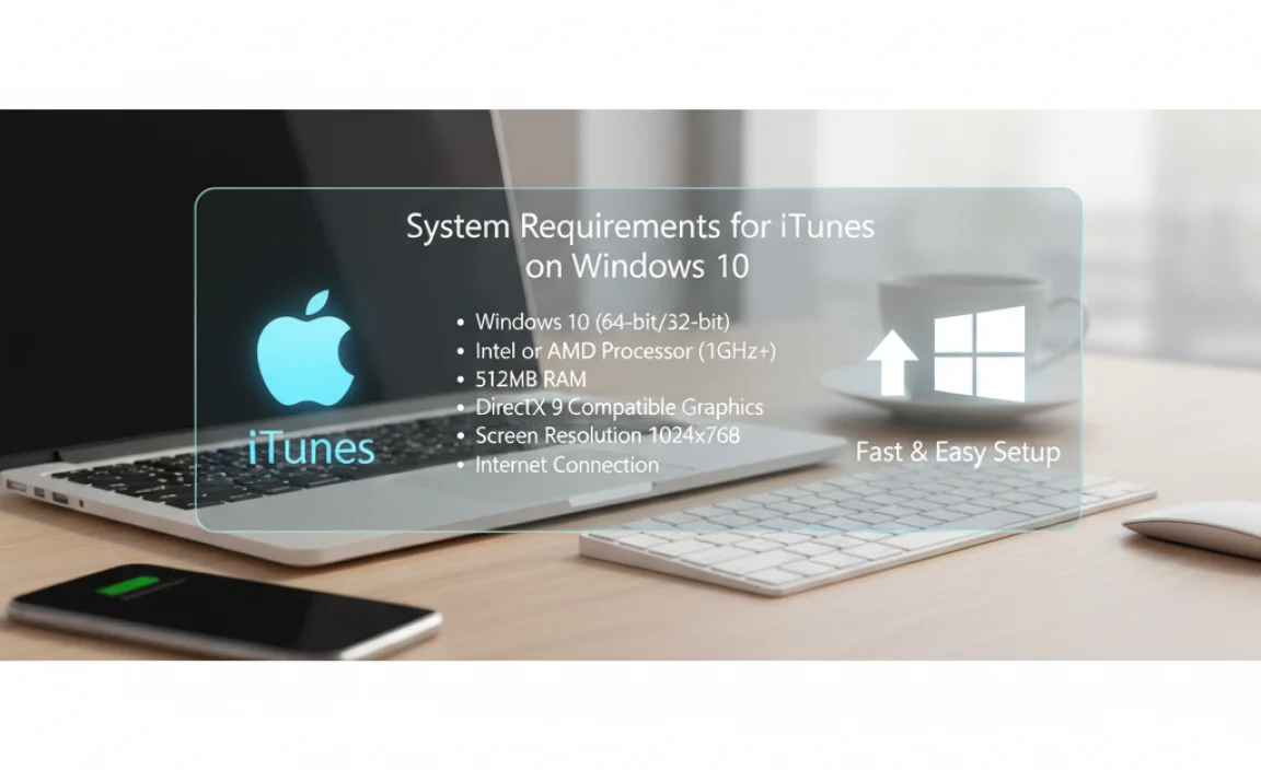 System Requirements for iTunes on Windows 10