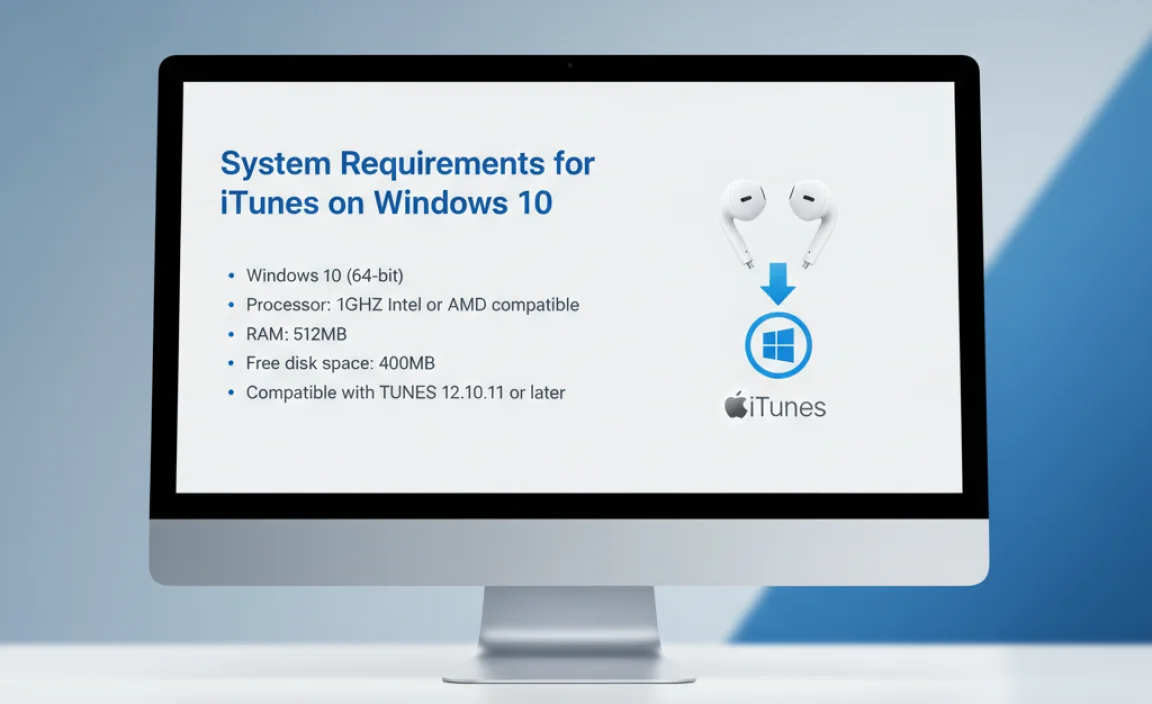 System Requirements for iTunes on Windows 10