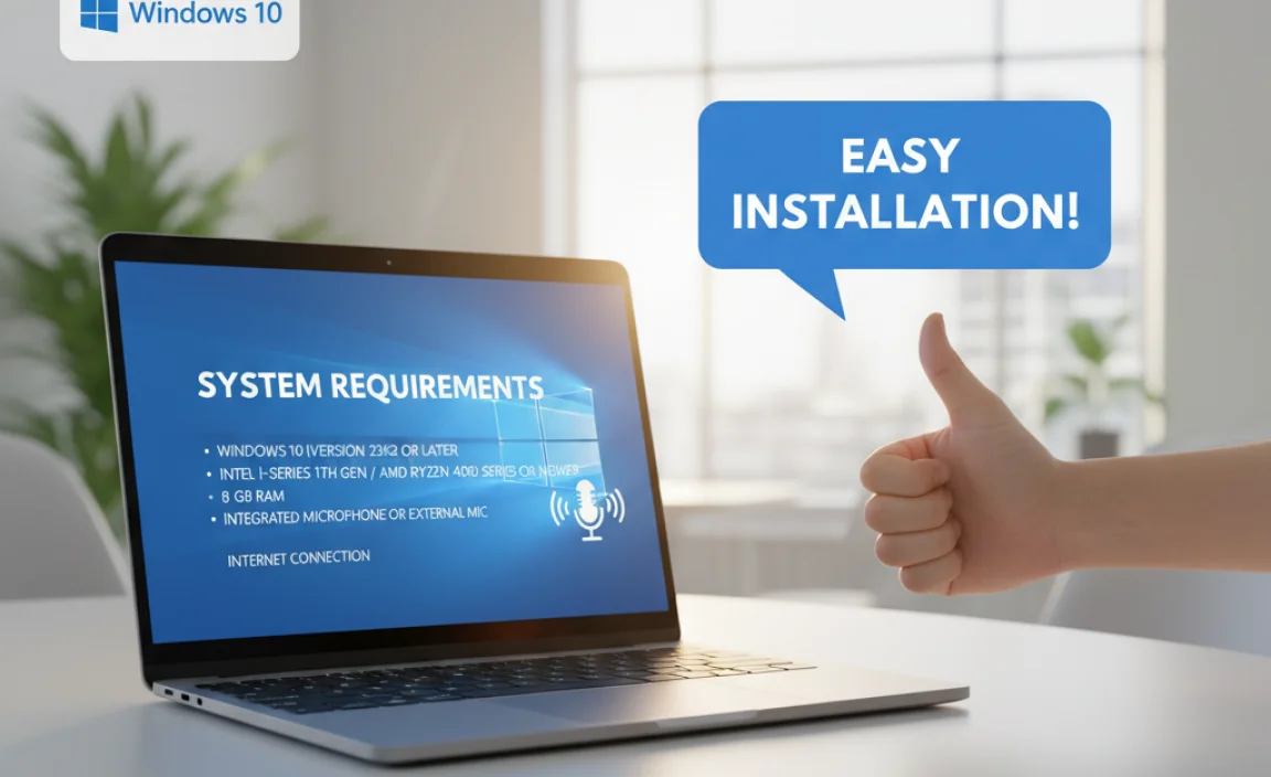 System Requirements for Live Caption on Windows 10