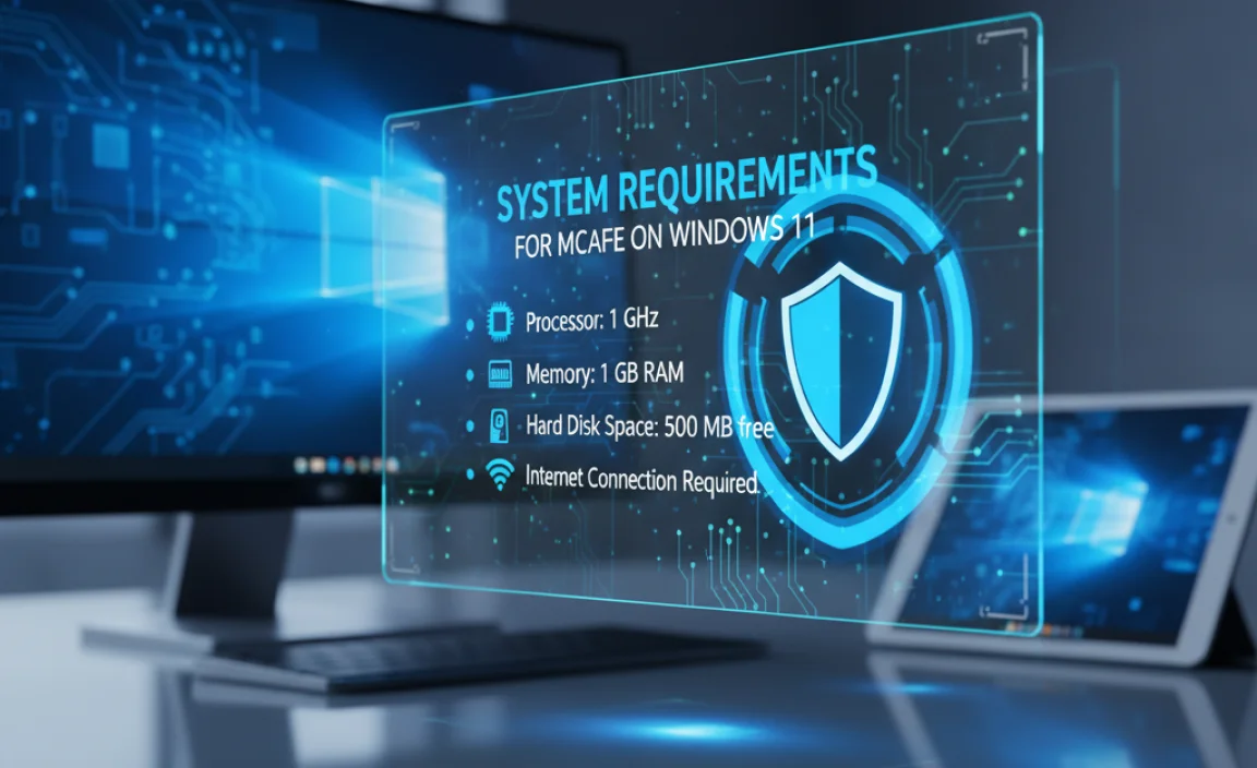 System Requirements for McAfee on Windows 11