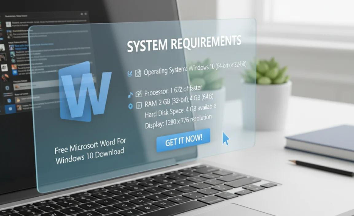 System Requirements for Microsoft Word on Windows 10