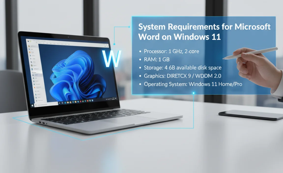 System Requirements for Microsoft Word on Windows 11