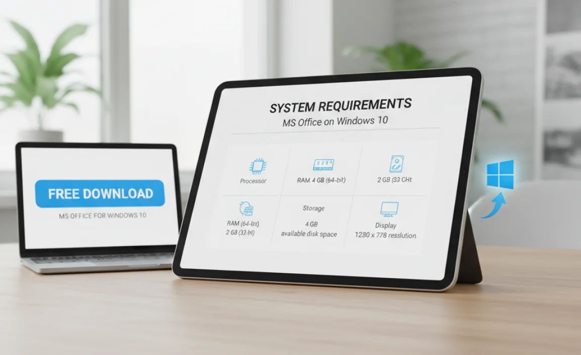 System Requirements for MS Office on Windows 10