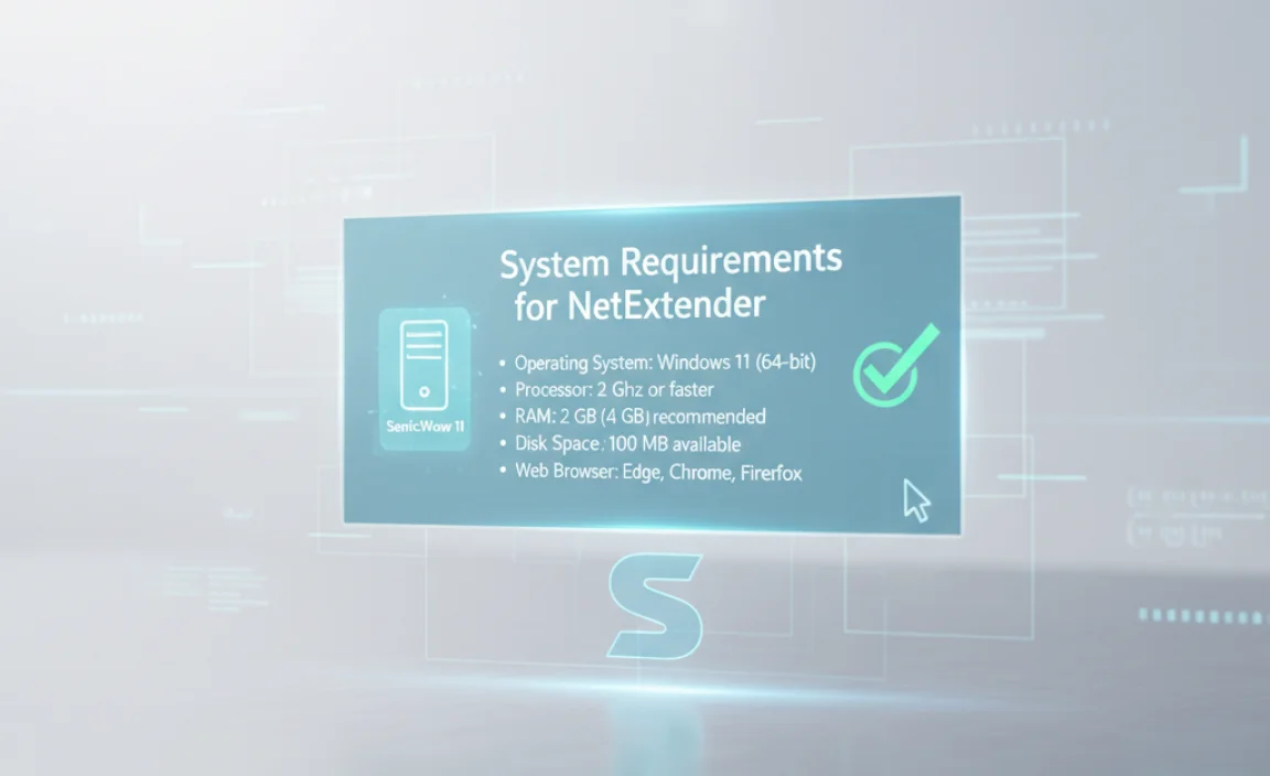 System Requirements for NetExtender