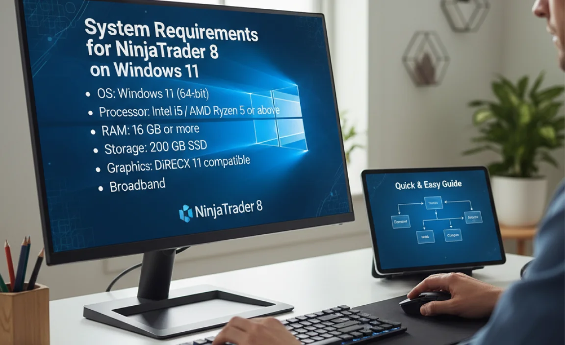 System Requirements for NinjaTrader 8 on Windows 11
