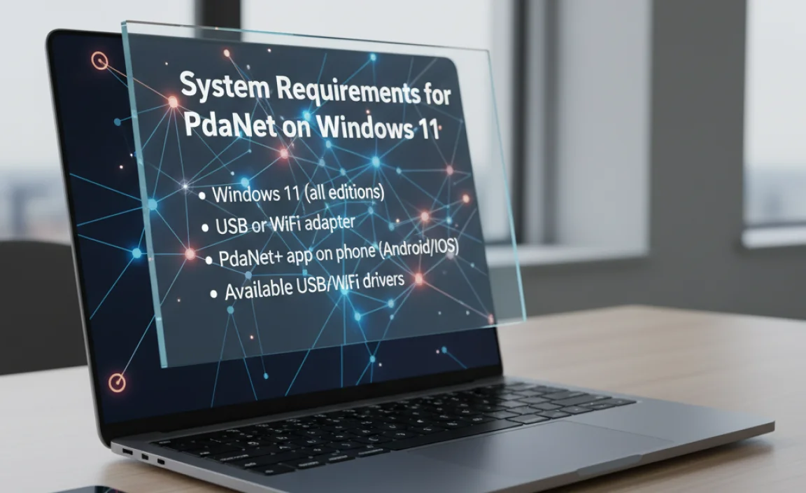 System Requirements for PdaNet on Windows 11