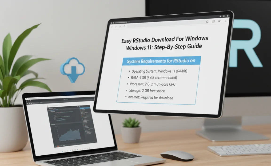 System Requirements for RStudio on Windows 11