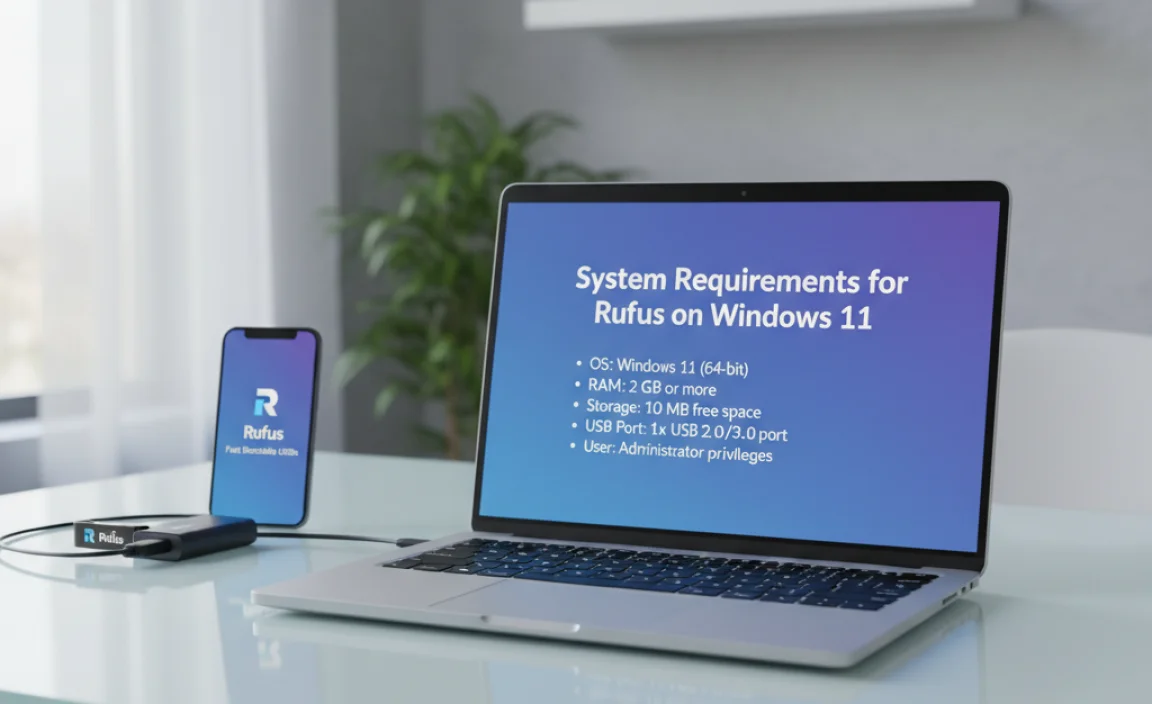System Requirements for Rufus on Windows 11